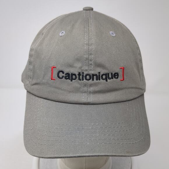 Captionique Slideback Baseball Cap Gray One Size Adjustable 6 Panel Top Level - Picture 2 of 9